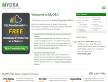 Tablet Screenshot of mydba.com